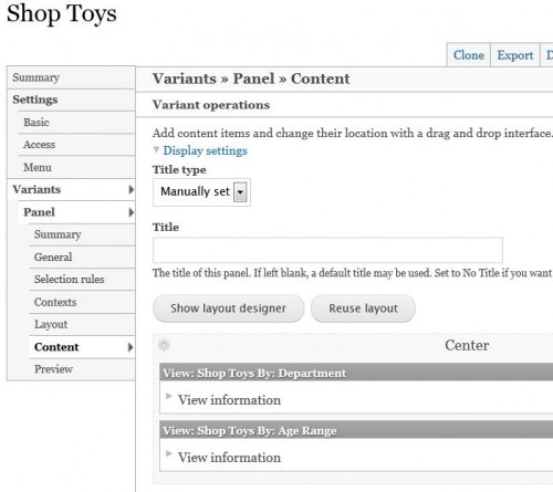 Creating the Shop Toys Page